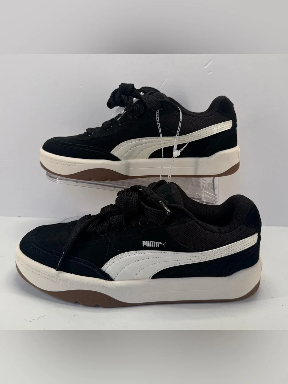 NWOB Lifestyle OG Puma Black Alpine Snow Black & White Low-Top Sneakers M 10
